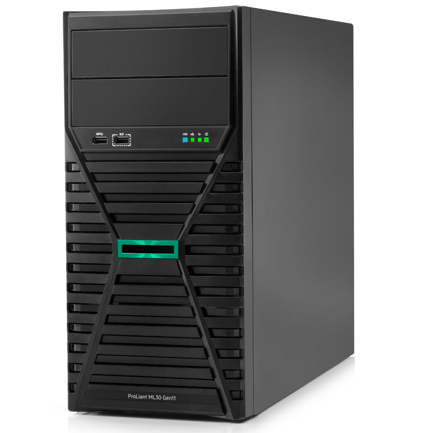 Servidor HPE ProLiant ML30 Gen11 6325P 3.5GHz 4c 1P 1x32GB-U 4LFF-NHP 2x1TB SATA HDD 1x350W PS LA Server - imagen 1