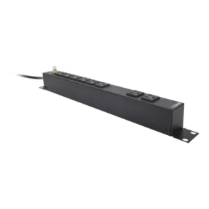 Multicontacto Horizontal (PDU) de 8 Contactos (NEMA 5-15R) Rack 19" 1UR. Voltaje Entrada/Salida: 120Vca/15A