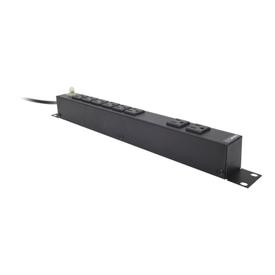 Multicontacto Horizontal (PDU) de 8 Contactos (NEMA 5-15R) Rack 19″ 1UR. Voltaje Entrada/Salida: 120Vca/15A - imagen 2