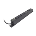 Multicontacto Horizontal (PDU) de 8 Contactos (NEMA 5-15R) Rack 19″ 1UR. Voltaje Entrada/Salida: 120Vca/15A miniatura 3