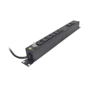 Multicontacto Horizontal (PDU) de 8 Contactos (NEMA 5-15R) Rack 19" 1UR. Voltaje Entrada/Salida: 120Vca/15A