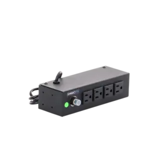 Tomacorriente de 4 Contactos (NEMA 5-15R) Voltaje Entrada/Salida: 120Vca/10A Max. Opción de Instalación en Escritorio o Pared