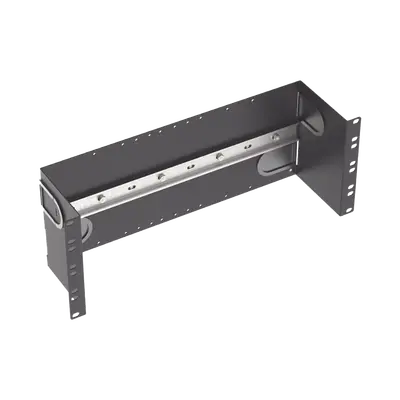 Soporte Industrial Para Instalar Equipos de Montaje en Riel DIN, Para Racks o Gabinetes Estándar de 19in, de 4UR, Color Negro - imagen 2