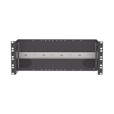Soporte Industrial Para Instalar Equipos de Montaje en Riel DIN, Para Racks o Gabinetes Estándar de 19in, de 4UR, Color Negro - imagen 1