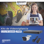 KIT TurboHD 1080p / DVR 4 Canales / 4 Cámaras Bala Metálicas (exterior 2.8 mm) / Transceptores / Conectores / Fuente de Poder Profesional miniatura 2