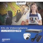 KIT TurboHD 1080p / DVR 4 Canales / 4 Cámaras Eyeball (exterior 2.8 mm) / Transceptores / Conectores / Fuente de Poder Profesional miniatura 2