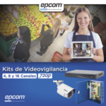 KIT TurboHD 1080p / DVR 8 Canales / 8 Cámaras Bala (exterior 2.8 mm) / Transceptores / Conectores / Fuente de Poder Profesional hasta 15 Vcc para Larga Distancias miniatura 2