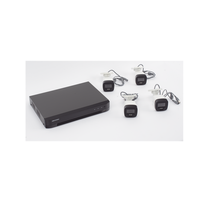 [Dual Light] Kit TurboHD 3K (5 Megapixel) / DVR 4 Canales / 4 Cámaras Bala para Exterior y Metal / Micrófono Integrado / Accesorios de Interconexión / Fuente de Poder - imagen 2
