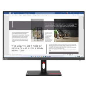 27" FHD IPS | 100Hz | 4ms | Monitor Lenovo ThinkVision S27i-30: 63DFKAR4LA | Negro | Oficina