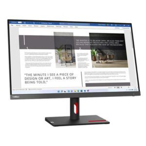 27" FHD IPS | 100Hz | 4ms | Monitor Lenovo ThinkVision S27i-30: 63DFKAR4LA | Negro | Oficina