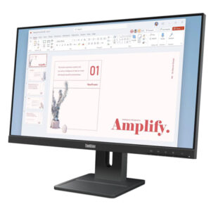 24" FHD IPS | 100Hz | Monitor Lenovo ThinkVision E24-40: HDMI + DisplayPort | Negro | Oficina