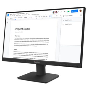 21.5" FHD | 100Hz | Monitor Lenovo ThinkVision S22-4e: HDMI | Negro | Oficina