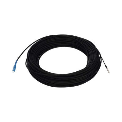 Rollo de Fibra Óptica Drop Redonda G657A2 Monomodo Simplex de 100 Metros (328.08 Pies) con Conectores SC/UPC-SC/UPC para Instalaciones Aéreas, Subterráneas o a la Intemperie - imagen 1