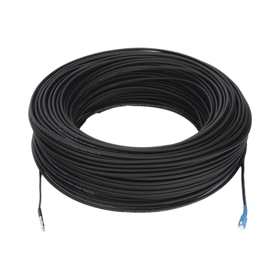 Rollo de Fibra Óptica Drop Redonda G657A2 Monomodo Simplex de 150 Metros (492.13 Pies) con Conectores SC/UPC-SC/UPC para Instalaciones Aéreas, Subterráneas o a la Intemperie - imagen 1