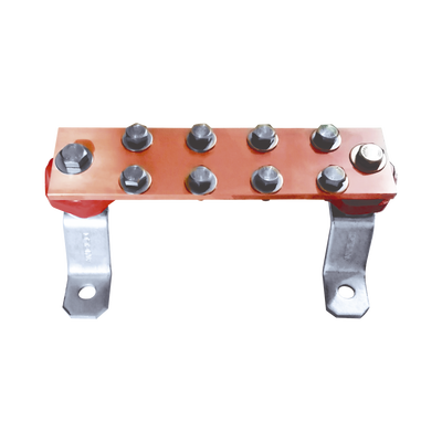 Barra Unión Muro 1000A / Cobre 100% / Montaje Incluido / Aisladores Rojos / EIA-TIA-BICSI / TMGB-TGB - imagen 1