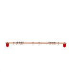 Barra Distribución Tierra Rack 19 in / Cobre 100% / 550A / Aisladores Rojos / 0.64 cm (0.25 in) / J-STD-607-A miniatura 4