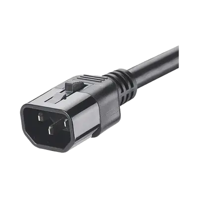 Cable de Alimentación Eléctrica Con Bloqueo de Seguridad, de IEC C14 a IEC C13, 1.2 Metros de Largo, Color Negro, Paquete de 10 Piezas - imagen 2