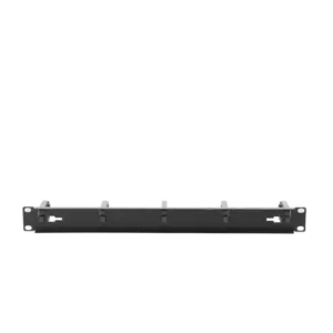 Organizador de Cables con 5 anillos, 1U, 19" Color negro