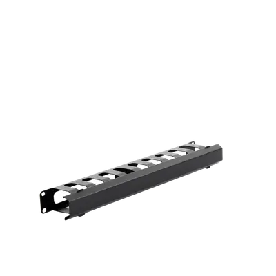 Organizador de Cables Horizontal de 1U para Rack de 19″ con Cubierta Metálica - imagen 2