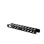 Organizador de Cables Horizontal de 1U para Rack de 19″ con Cubierta Metálica miniatura 4