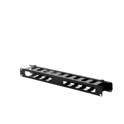 Organizador de Cables Horizontal de 1U para Rack de 19″ con Cubierta Metálica - imagen 4