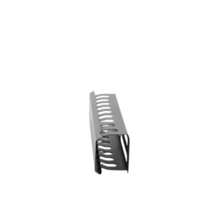 Organizador de Cables Horizontal de 2U para Rack de 19" con Cubierta Metálica