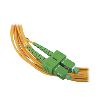 Jumper de Fibra Óptica Monomodo 9/125 LC/UPC-SC/APC, PVC, 2.0 mm, Dúplex, Amarillo, 3 Metros (9.84 Pies) - imagen 2