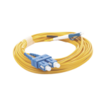 Jumper de Fibra Óptica Monomodo 9/125 LC/UPC-SC/UPC, PVC, 2.0 mm, Dúplex, Amarillo, 5 Metros (16.40 Pies) miniatura 2