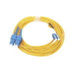 Jumper de Fibra Óptica Monomodo 9/125 LC/UPC-SC/UPC, PVC, 2.0 mm, Dúplex, Amarillo, 5 Metros (16.40 Pies) miniatura 1
