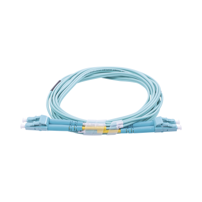Jumper de Fibra Óptica Multimodo OM3 50/125 LC-LC OFNR (Riser), 2.0 mm, Dúplex, Aqua, 3 Metros (9.84 Pies) - imagen 2