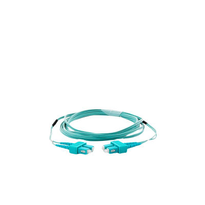Jumper de Fibra Óptica Multimodo OM3 50/125 SC-SC OFNR (Riser), 2.0 mm, Dúplex, Aqua, 3 Metros (9.84 Pies) - imagen 4