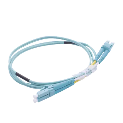 Jumper de Fibra Óptica Multimodo OM4 50/125 LC-LC OFNR (Riser), 2.0 mm, Dúplex, Aqua, 1 metro (3.28 pies) - imagen 3