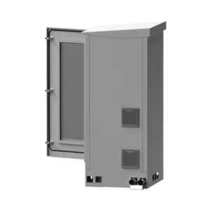 Gabinete Exterior 16U | 600mm | Piso | Con puerta
