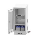 Gabinete Exterior 16U | 600mm | Piso | Con puerta miniatura 5