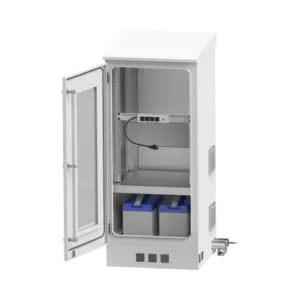 Gabinete Exterior 16U | 600mm | Piso | Con puerta