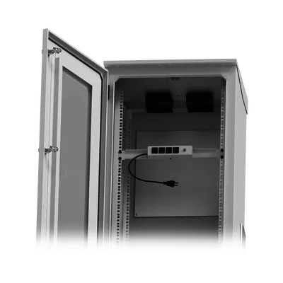 Gabinete Exterior 16U | 600mm | Piso | Con puerta - imagen 6