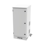 Gabinete Exterior 16U | 600mm | Piso | Con puerta miniatura 1