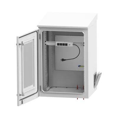 Gabinete Exterior 16U | 600mm | Piso Con puerta - imagen 2
