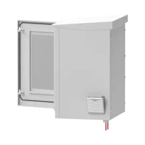 Gabinete Exterior 16U | 600mm | Piso Con puerta