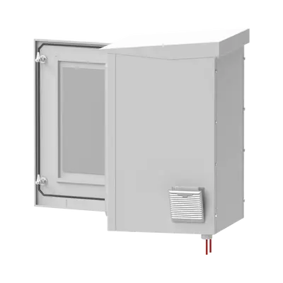 Gabinete Exterior 16U | 600mm | Piso Con puerta - imagen 3