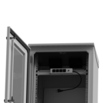 Gabinete Exterior 16U | 600mm | Piso Con puerta miniatura 4
