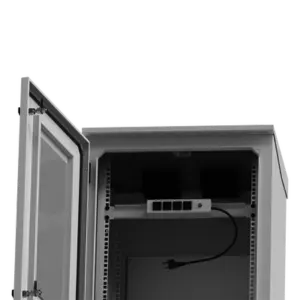 Gabinete Exterior 16U | 600mm | Piso Con puerta