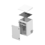 Gabinete Exterior 16U | 600mm | Piso Con puerta miniatura 5