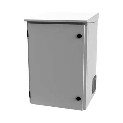 Gabinete Exterior 16U | 600mm | Piso Con puerta - imagen 1