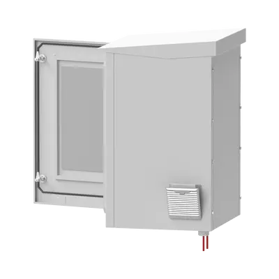 Gabinete Exterior 24U | 600mm | Piso Con puerta - imagen 2