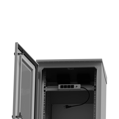 Gabinete Exterior 24U | 600mm | Piso Con puerta - imagen 6