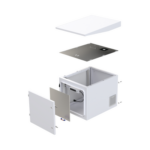 Gabinete 9U | 705mm | Piso | Con puerta miniatura 5