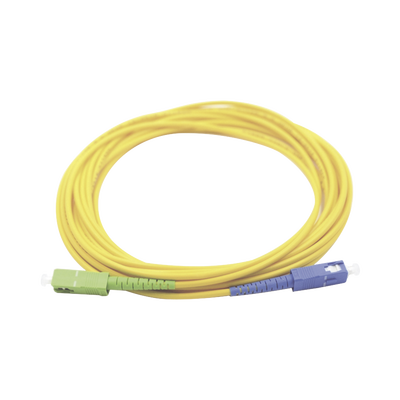 Jumper de Fibra Óptica Monomodo SC/UPC SC/APC Simplex, Color Amarillo 1 Metro (3.28 Pies) - imagen 1