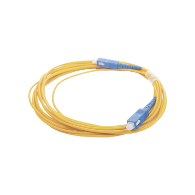 Jumper de Fibra Óptica Monomodo SC/UPC – SC/UPC Simplex, Color Amarillo, 5 Metros (16.40 Pies) - imagen 4