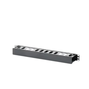 Organizador de Cables Horizontal de 1U para Rack de 19", Fabricado en Polímero Resistente a Deformaciones y Rayones